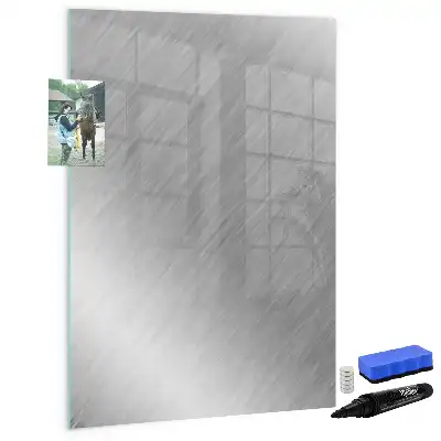 Magnetisk whiteboard med metallisk glans