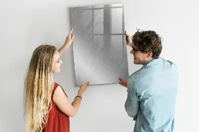 Magnetisk whiteboard med metallisk glans