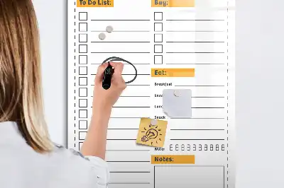 Magnetisk whiteboard til to-do-liste tørresletbar tavle