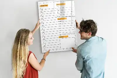 Magnetisk whiteboard til to-do-liste tørresletbar tavle