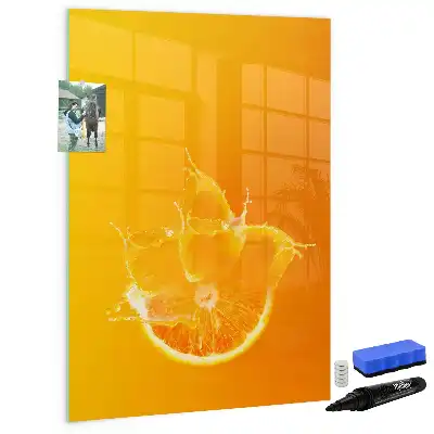 Magnetisk tørresletteboard Appelsinjuice