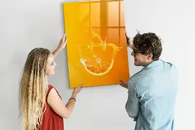Magnetisk tørresletteboard Appelsinjuice