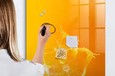 Magnetisk tørresletteboard Appelsinjuice