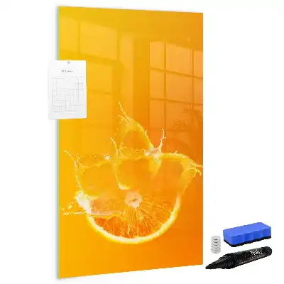 Magnetisk tørresletteboard Appelsinjuice