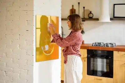 Magnetisk tørresletteboard Appelsinjuice