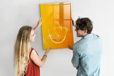 Magnetisk tørresletteboard Appelsinjuice
