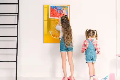 Magnetisk tørresletteboard Appelsinjuice