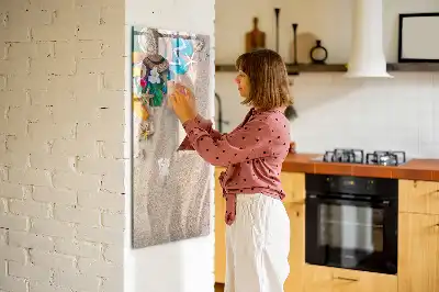 Magnetisk opslagstavle motiv af sandstrand