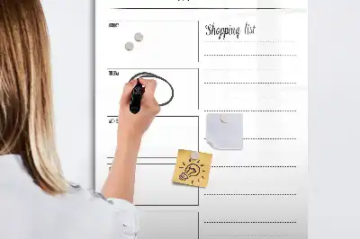 Magnetisk madplanstavle tørresletbar ugentlig planlægning