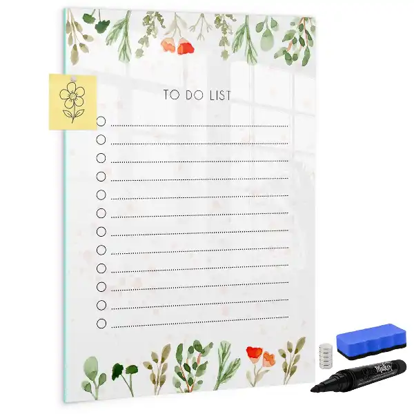 Magnetisk whiteboard til to-do-liste tørresletteboard