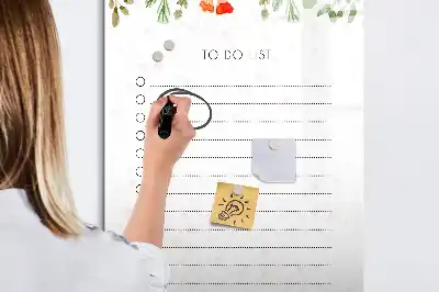 Magnetisk whiteboard til to-do-liste tørresletteboard