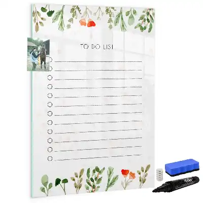 Magnetisk whiteboard til to-do-liste tørresletteboard