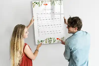 Magnetisk whiteboard til to-do-liste tørresletteboard