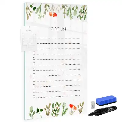 Magnetisk whiteboard til to-do-liste tørresletteboard