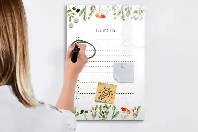 Magnetisk whiteboard til to-do-liste tørresletteboard