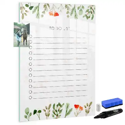 Magnetisk whiteboard til to-do-liste tørresletteboard