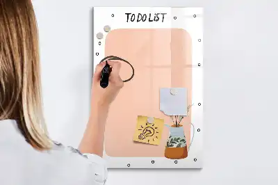 Magnetisk tavle til to-do-liste Tørreslette