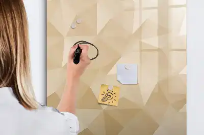 Magnetisk whiteboard med motiv af abstrakt trekant