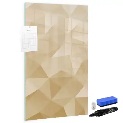 Magnetisk whiteboard med motiv af abstrakt trekant