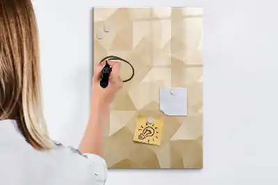 Magnetisk whiteboard med motiv af abstrakt trekant
