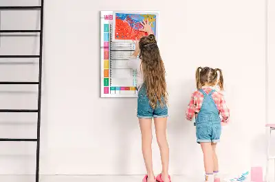 Magnetisk madplan til opslag tørreslettet tavle til ugentlig madplan