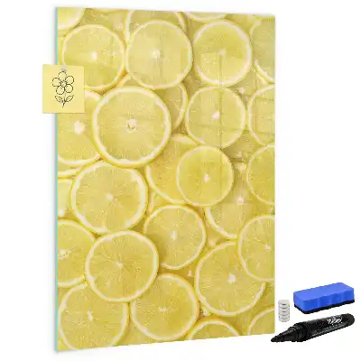 Tørreslette magnetisk board Citronskiver