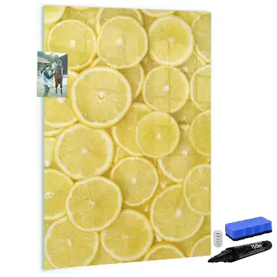 Tørreslette magnetisk board Citronskiver