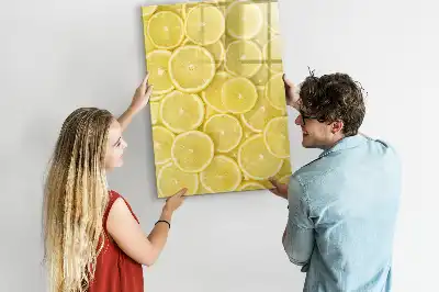 Tørreslette magnetisk board Citronskiver