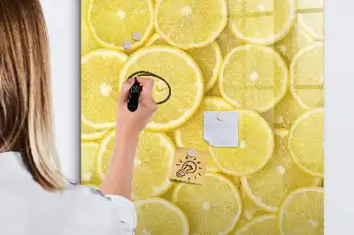 Tørreslette magnetisk board Citronskiver
