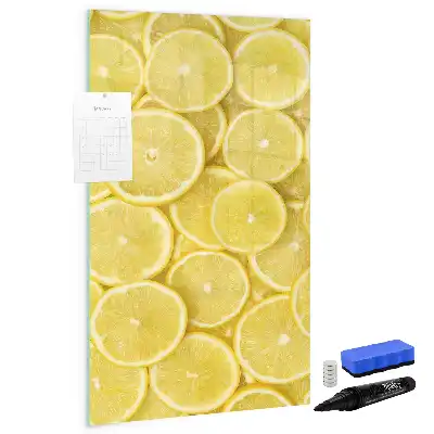 Tørreslette magnetisk board Citronskiver