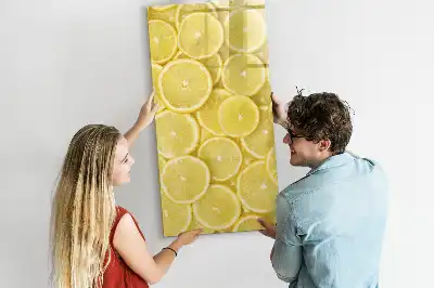 Tørreslette magnetisk board Citronskiver