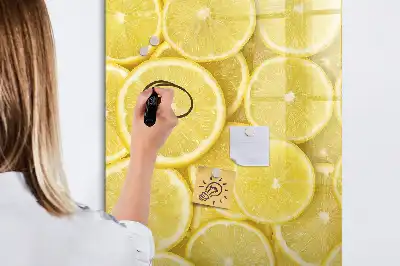 Tørreslette magnetisk board Citronskiver
