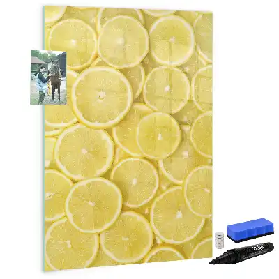 Tørreslette magnetisk board Citronskiver