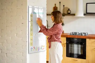 Magnetisk madplan tørreslette tavle til ugentlig madplan