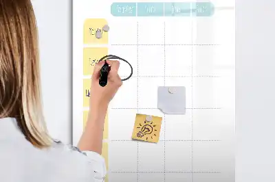 Magnetisk madplan tørreslette tavle til ugentlig madplan