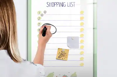 Magnetisk tørresletteboard til indkøbsliste