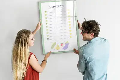 Magnetisk tørresletteboard til indkøbsliste