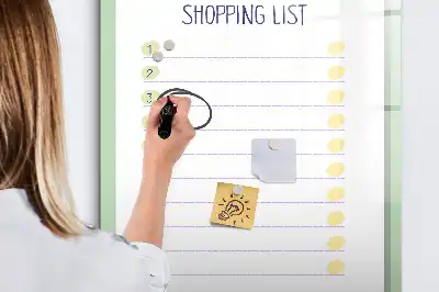 Magnetisk tørresletteboard til indkøbsliste