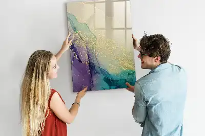 Tørreslette magnetisk board Farverig marmor