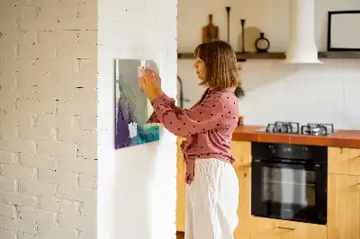 Tørreslette magnetisk board Farverig marmor