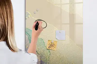 Tørreslette magnetisk board Farverig marmor