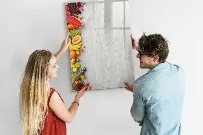 Magnetisk tavle med grøntsager udgave med træfigurer
