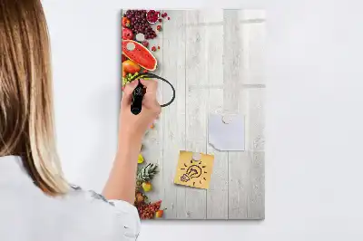 Magnetisk tavle med grøntsager udgave med træfigurer