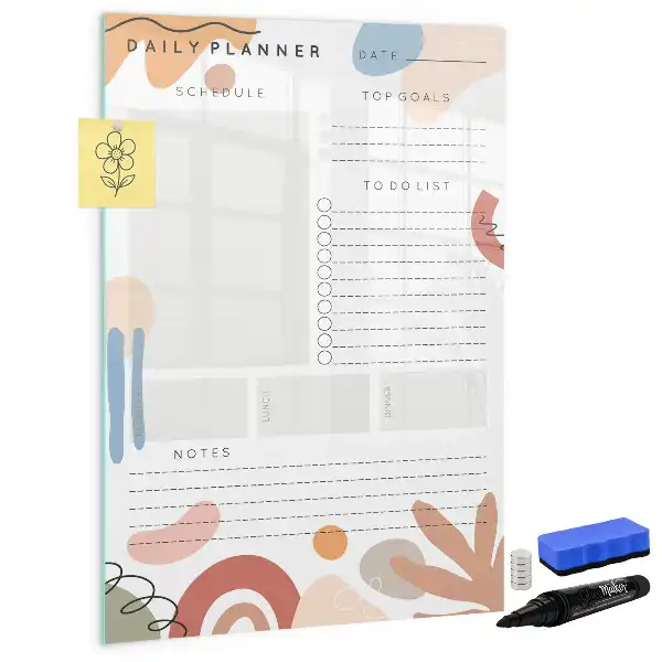 Magnetisk dagsplanner tørresletteboard