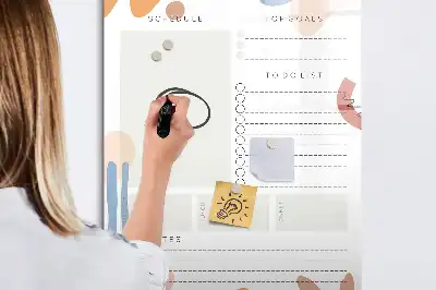 Magnetisk dagsplanner tørresletteboard