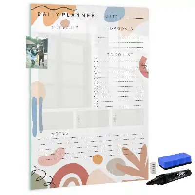 Magnetisk dagsplanner tørresletteboard