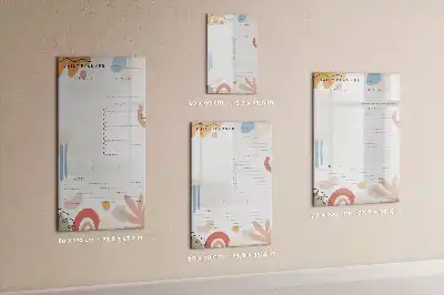 Magnetisk dagsplanner tørresletteboard