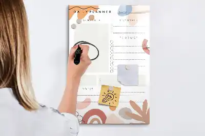 Magnetisk dagsplanner tørresletteboard