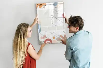 Magnetisk dagsplanner tørresletteboard