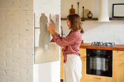 Magnetisk tørresletteboard med motiv af palmeblades skygger